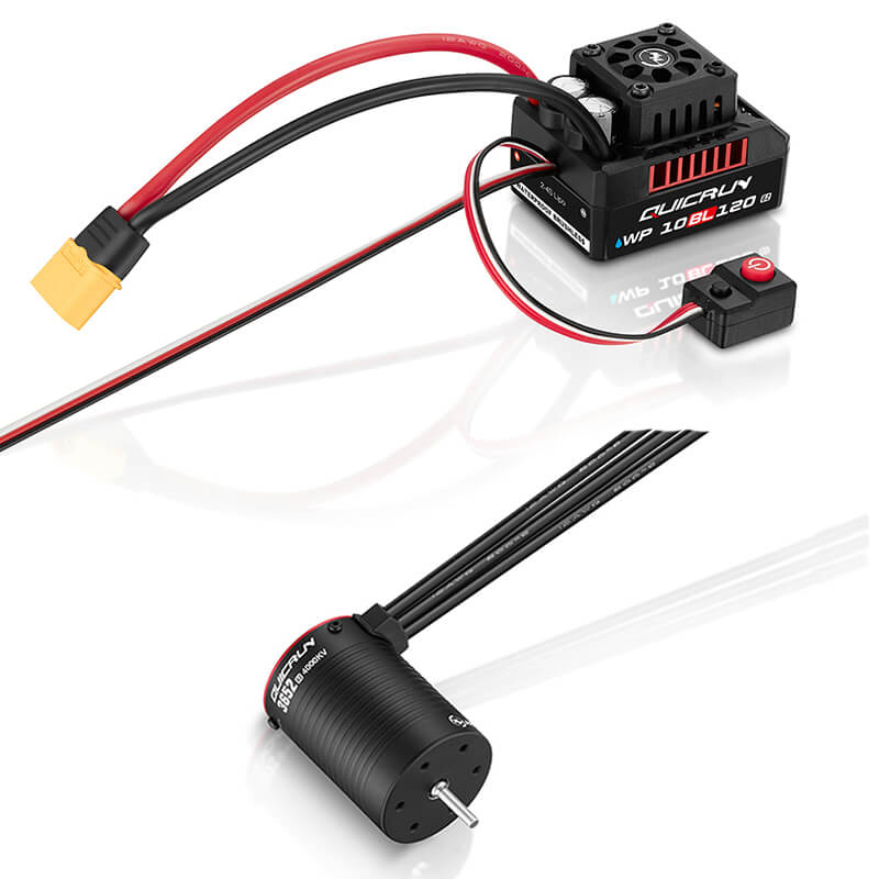 image HOBBYWING QUICRUN COMBO ESC G2 WP-10BL120/3652SL 5400KV G2 MOTOR - Image 1