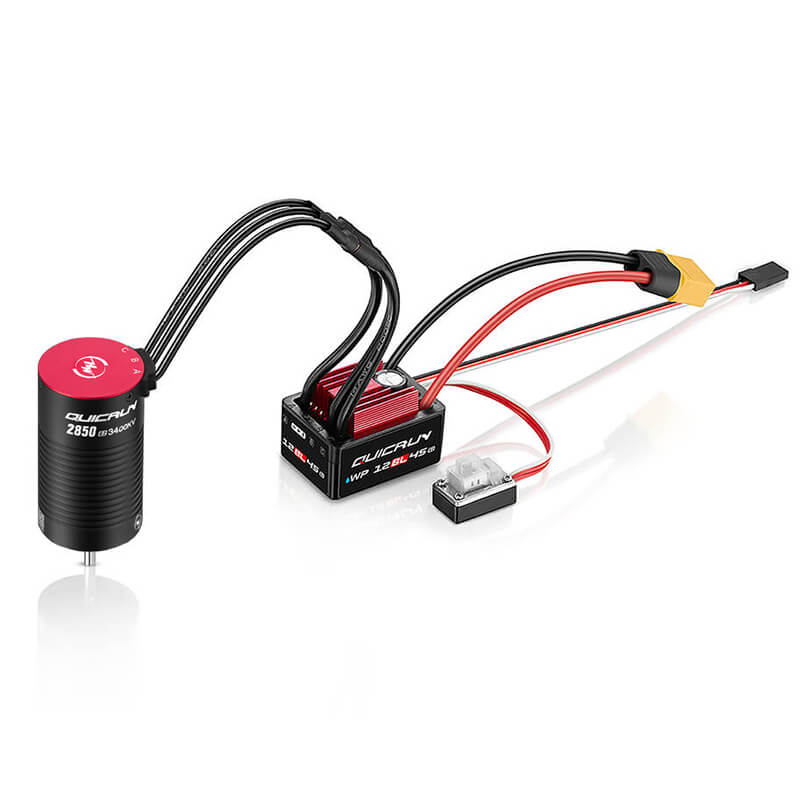 image HOBBYWING QUICRUN COMBO ESC G2 12BL45 and 2850SL 3400KV MOTOR - Image 1