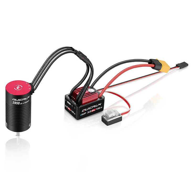 image HOBBYWING QUICRUN COMBO ESC G2 12BL45/2850SL 4700KV MOTOR - Image 1