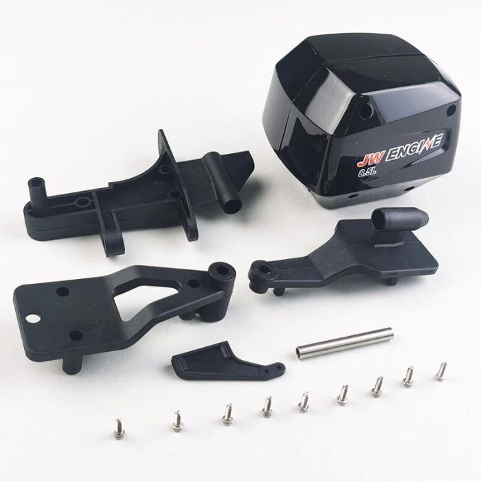JOYSWAY SCALE OUTBOARD ENGINE AND RUDDER,REAR SHAFT SET - Image 1