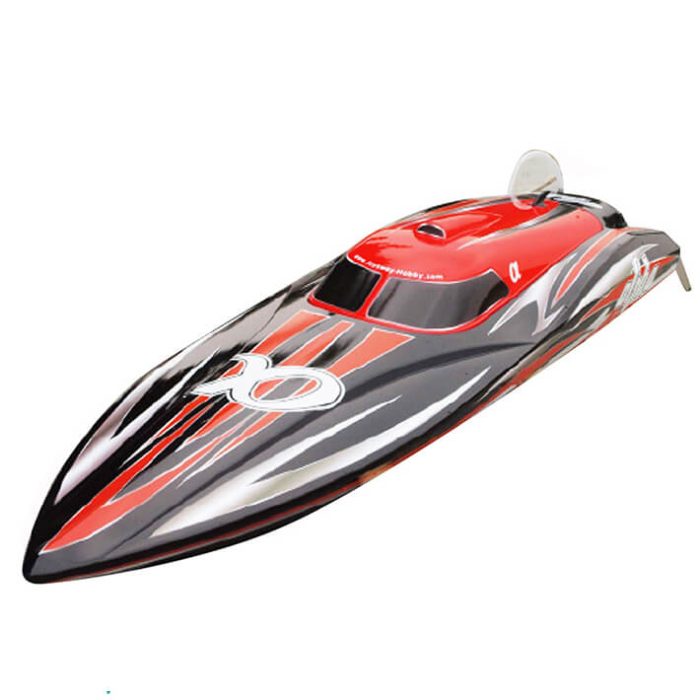 JOYSWAY ALPHA BRUSHLESS ARTR RED RACING BOAT w/o BATT/CHRGR - Image 1