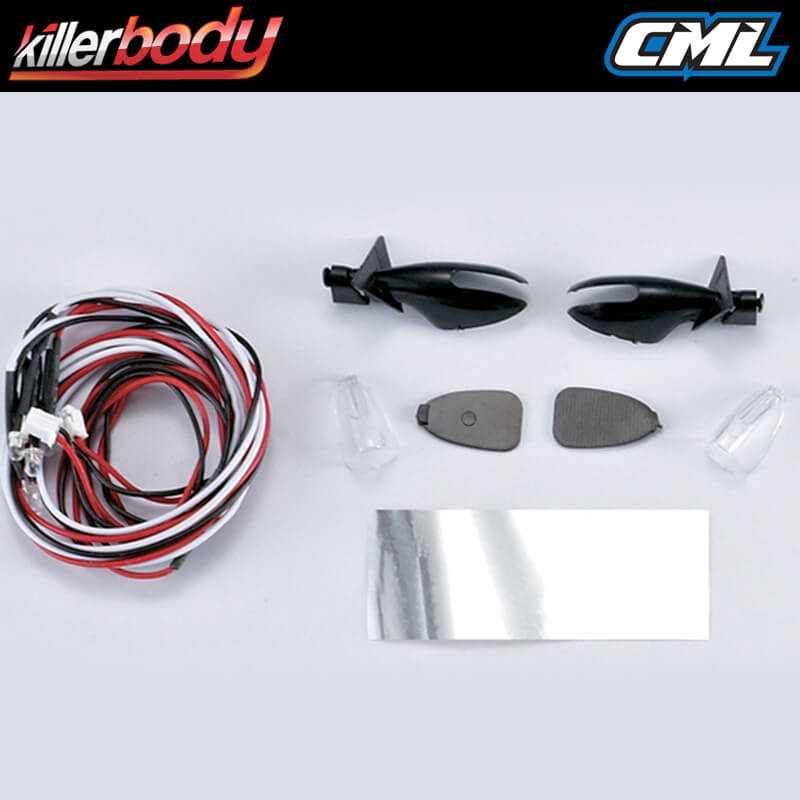 image KILLERBODY WING MIRROR W/LED UNIT SET - Image 1