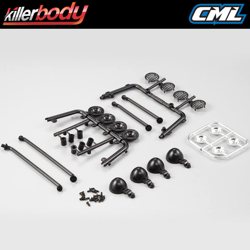 image KILLERBODY ROLL BAR AND LIGHT SET TRUCK BED 1/10 TRUCK - Image 1