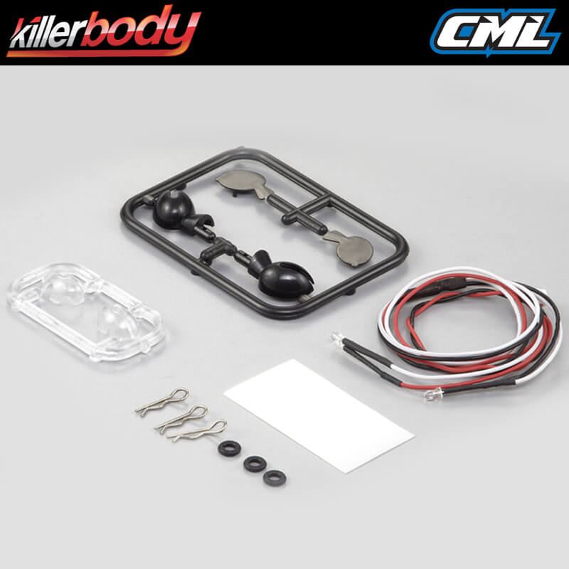 image KILLERBODY WING MIRROR "C" W/L ED UNIT SET 1/10 TOURING CAR - Image 1
