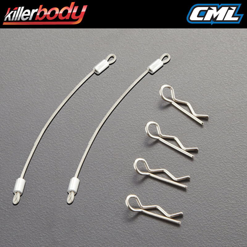 image KILLERBODY BODY ROPE W/CLIP SET (METAL) 80MM - Image 1