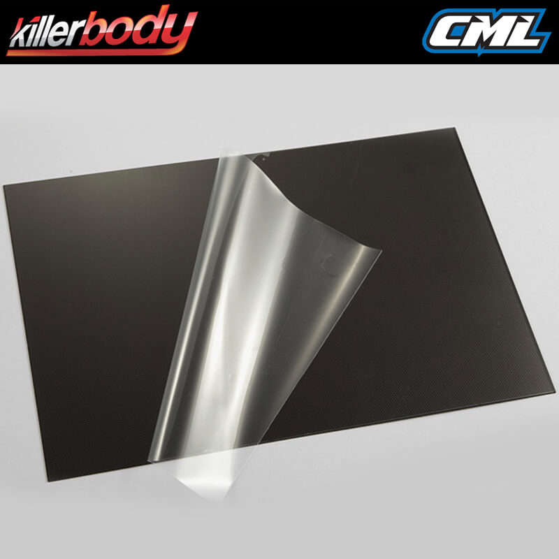 image KILLERBODY CARBON FINISH LEXAN SHEET 203 X 305 X 0.5MM - Image 1