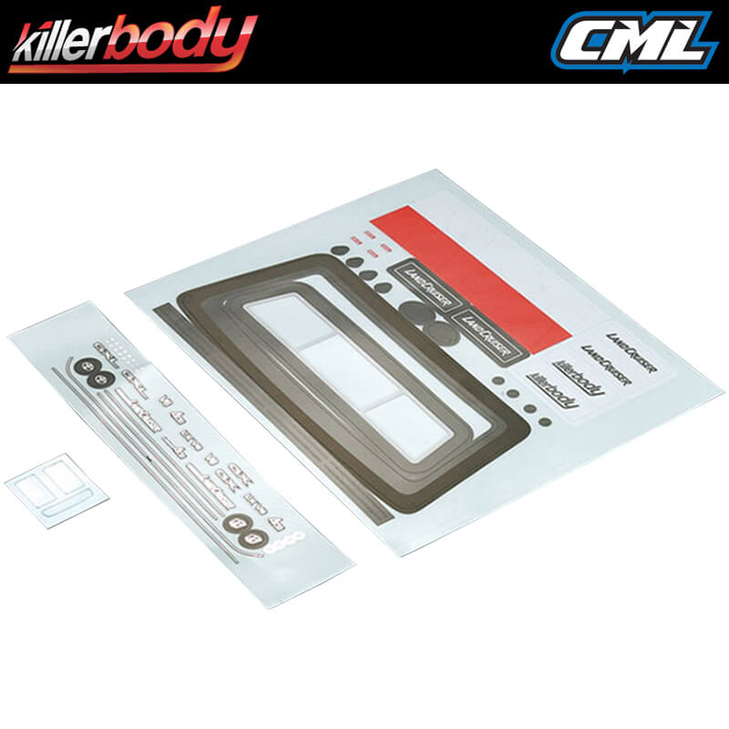 image KILLERBODY TOYOTA LAND CRUISER LC70 DECAL SHEET - Image 1