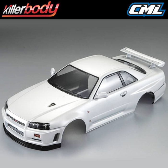 KILLERBODY NISSAN SKYLINE R34 195MM FINISHED BODY-WHITE - Image 1