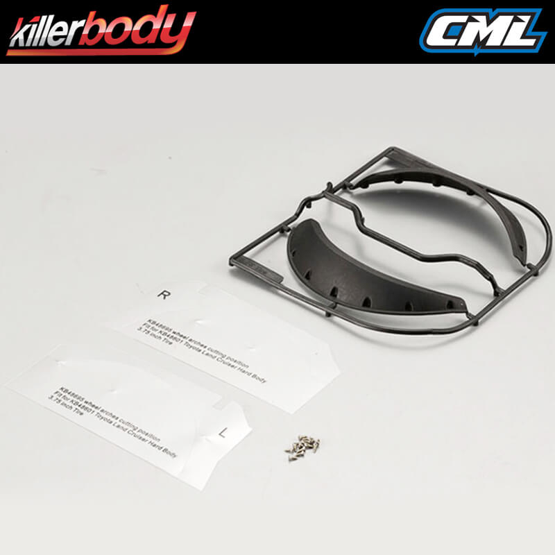 image KILLERBODY LC70 FRONT WHEEL ARCHES (3.75" TYRE) FOR KB48601 - Image 1