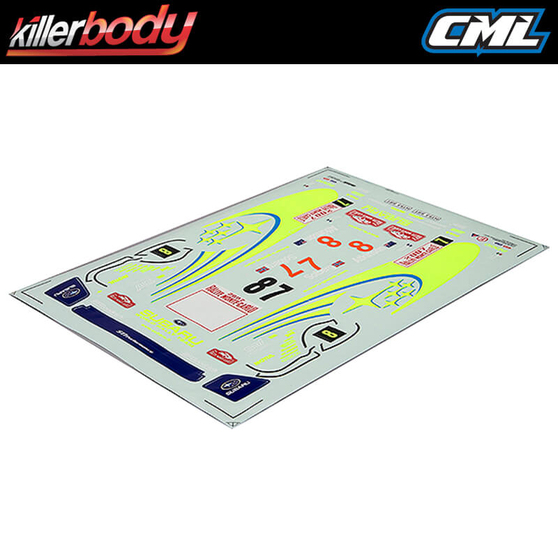image KILLERBODY SUBARU IMPREZA WRC 2007 RACING DECAL SHEET - Image 1