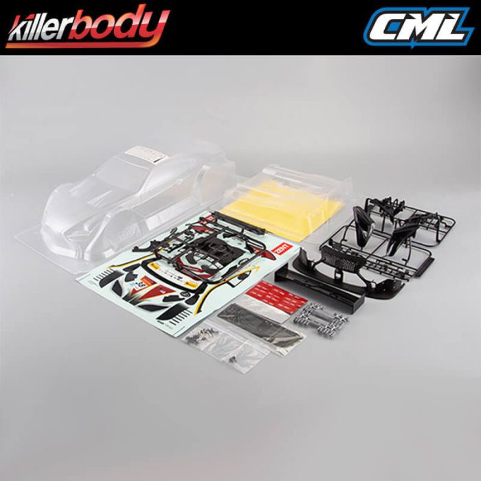 KILLERBODY ZENT CERUMO RC F CLEAR BODYSHELL 1/10TH - Image 1