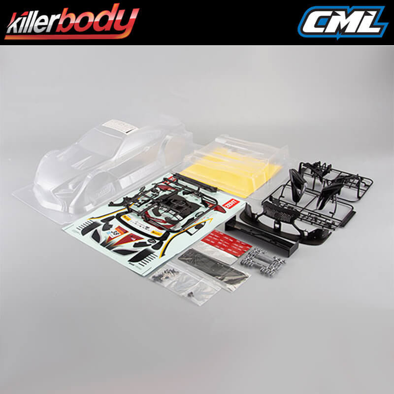 image KILLERBODY ZENT CERUMO RC F CLEAR BODYSHELL 1/10TH - Image 1