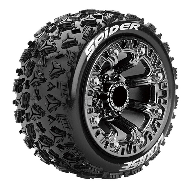 image LOUISE RC ST-SPIDER 1/16 SOFT SPOKE BLACK CHROME TRX 1:16 E - Image 1