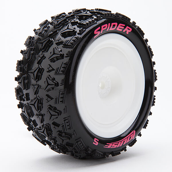 image LOUISE RC E-SPIDER 1/10 4WD/RR SOFT KYOSHO HEX 12MM WHITE - Image 1
