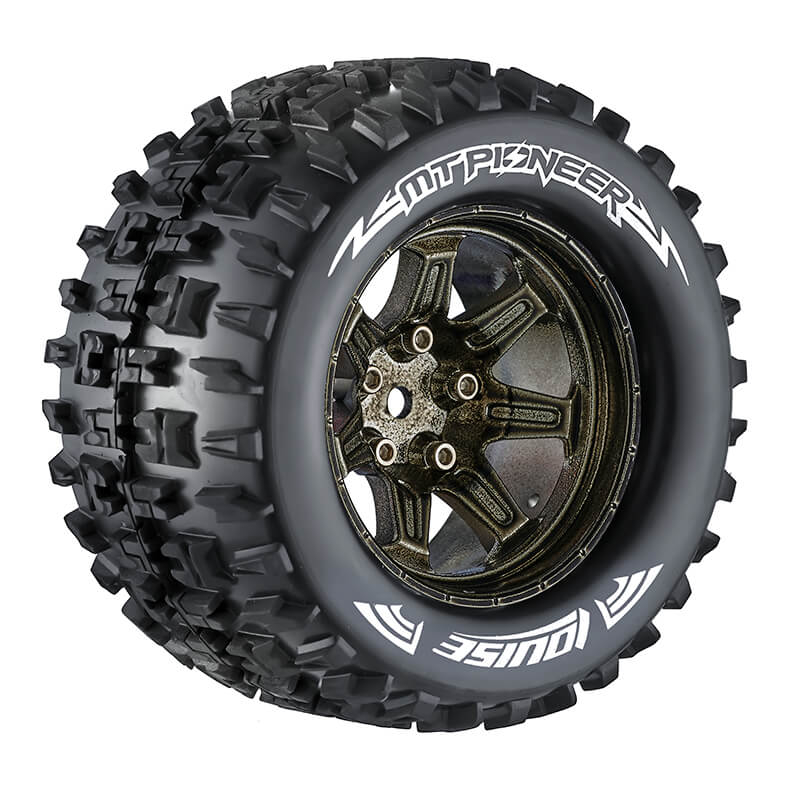 image LOUISE RC MT-PIONEER 1/10 SOFT HEX 14MM BLACK CHROME ARRMA - Image 1