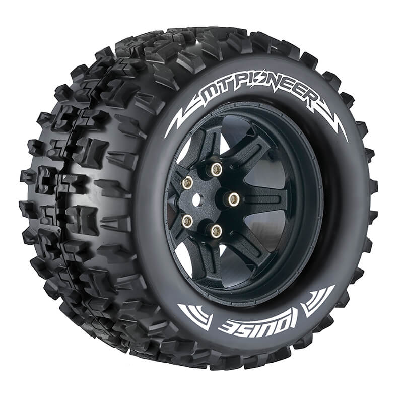 image LOUISE RC MT-PIONEER 1/10 SOFT HEX 14MM BLACK ARRMA GRANITE - Image 1