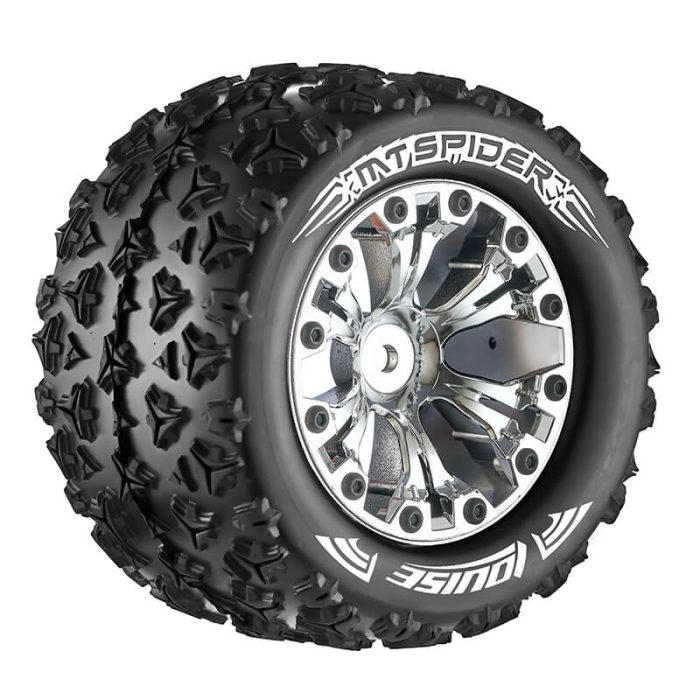LOUISE RC MT-SPIDER 1/10 SOFT 0 OFFSET CHROME EP STAMPEDE 2 - Image 1