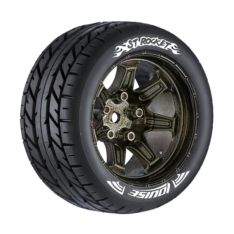 image LOUISE RC ST-ROCKET 1/10 SOFT HEX 14MM BLACK CHROME ARRMA G - Image 1