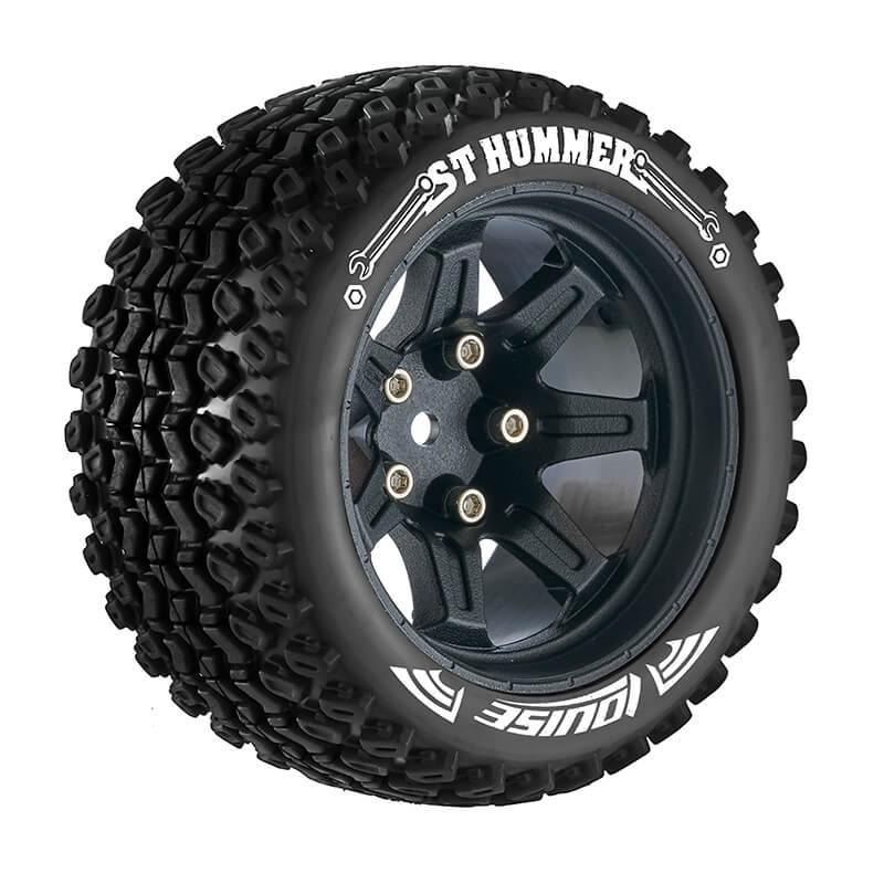image LOUISE RC ST-HUMMER 1/10 SOFT HEX 14MM BLACK ARRMA GRANITE - Image 1