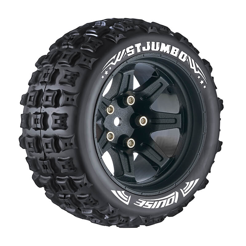 image LOUISE RC ST-JUMBO 1/10 SOFT HEX 14MM BLACK ARRMA GRANITE 4 - Image 1