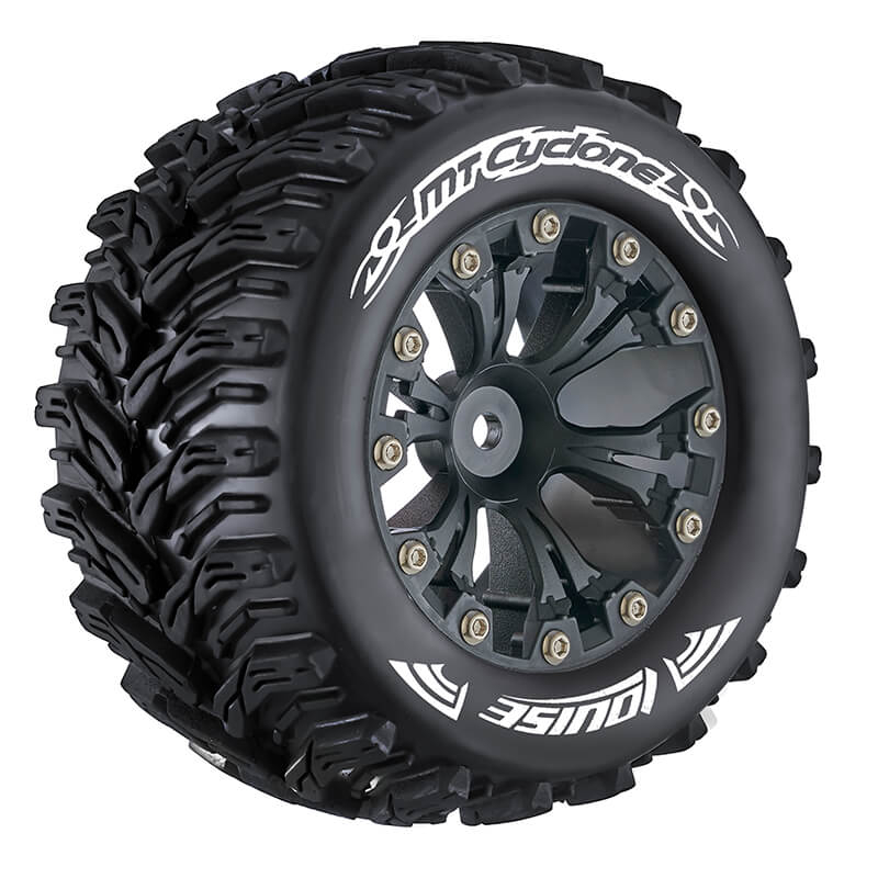 image LOUISE RC MT-CYCLONE 1/10 SOFT 0 OFFSET BLACK EP STAMPEDE - Image 1