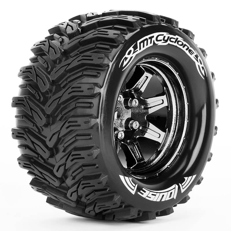 image LOUISE RC MT-CYCLONE 1/10 SOFT HEX 14MM BLACK CHROME ARRMA - Image 1