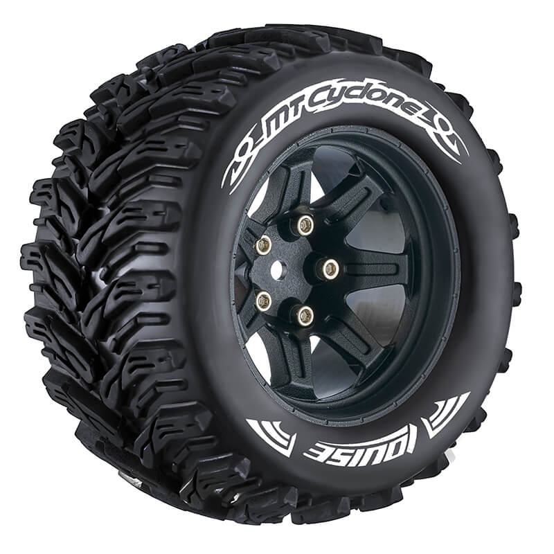 image LOUISE RC MT-CYCLONE 1/10 SOFT HEX 14MM BLACK ARRMA GRANITE - Image 1