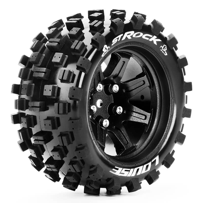 image LOUISE RC ST-ROCK 1/10 SOFT H EX 14MM BLACK ARRMA GRANITE 4* - Image 1