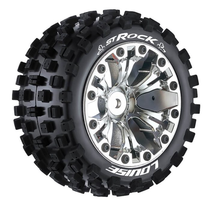 LOUISE RC ST-ROCK 1/10 SOFT 0 OFFSET CHROME EP STAMPEDE 2WD - Image 1