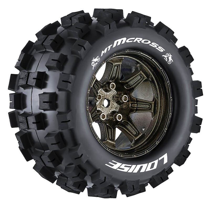 image LOUISE RC MT-MCROSS 1/10 SOFT HEX 14MM BLACK CHROME ARRMA G - Image 1