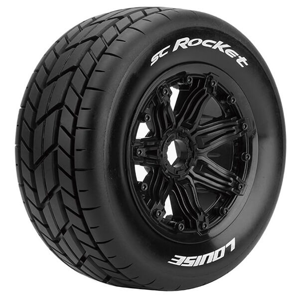 image LOUISE RC SC-ROCKET 1/5 FR/RR SPORT HEX 24MM BLACK - Image 1