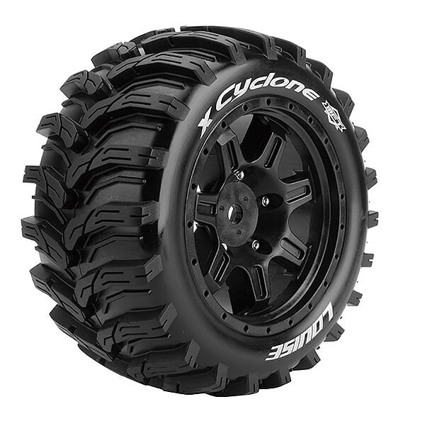 image LOUISE RC X-CYCLONE BLACK MOUNTED ARRMA KRATON 8S HEX 24MM - Image 1