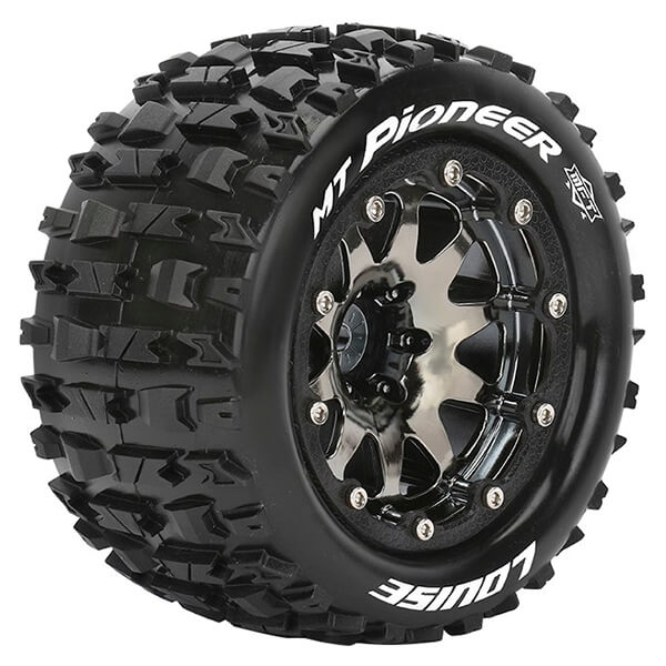 image LOUISE RC MT-PIONEER 1/10 SOFT HEX 14MM BLACK ARRMA GRANITE BLACK - Image 1