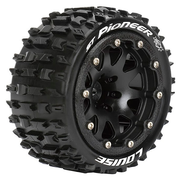 image LOUISE RC ST-PIONEER 1/10 SOFT HEX 14MM BLACK ARRMA GRANITE BLACK - Image 1