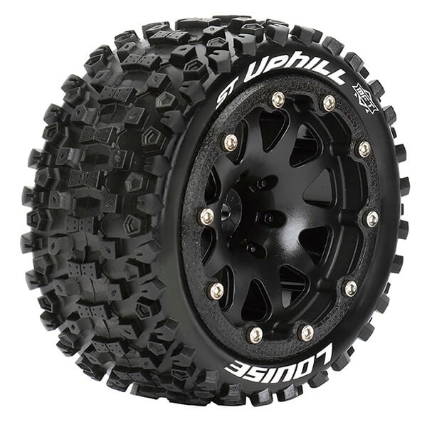 image LOUISE RC ST-UPHILL 1/10 SOFT BEAD-LOCK/0 OFFSET HEX 12MM BLACK - Image 1