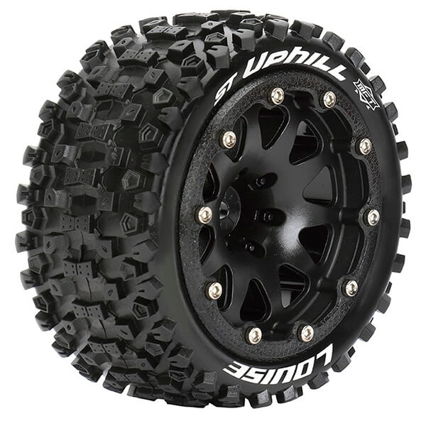 image LOUISE RC ST-UPHILL 1/10 SOFT HEX 14MM BLACK ARRMA GRANITE BLACK - Image 1