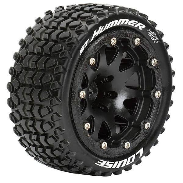 image LOUISE RC ST-HUMMER 1/10 SOFT BEAD-LOCK/1/2 OFFSET HEX 12MM BLACK - Image 1