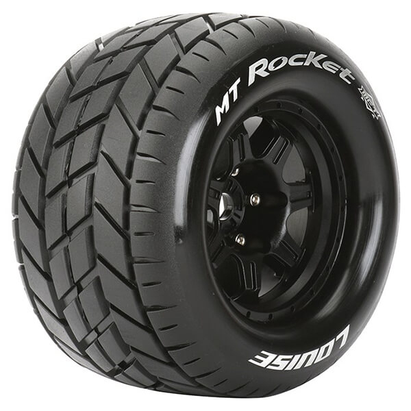 image LOUISE RC MT-ROCKET 1/8 SPORT 0" OFFSET HEX 17MM BLACK - Image 1