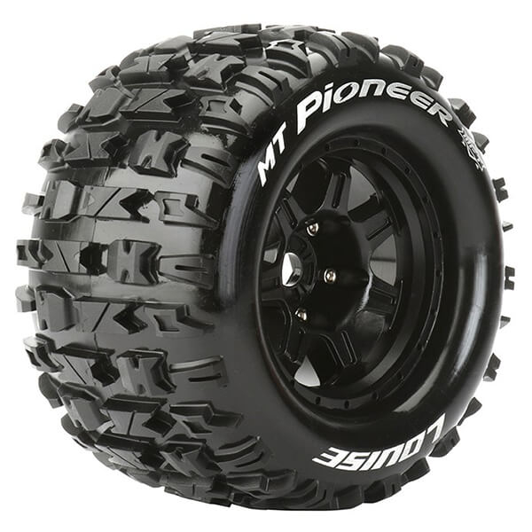 image LOUISE RC MT-PIONEER 1/8 SPORT 0" OFFSET HEX 17MM BLACK - Image 1