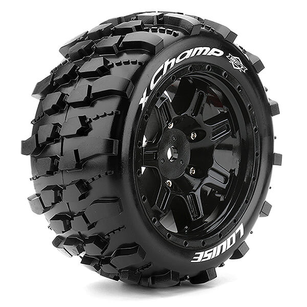 image LOUISE RC X-CHAMP BLACK ARRMA KRATON 8S MOUNTED 24mm HEX - Image 1