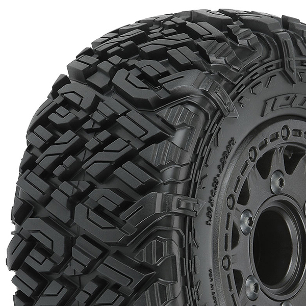 image PROLINE ICON SC 2.2/3.0" M2 TYRES ON RAID 6x30 BLACK WHEEL - Image 1