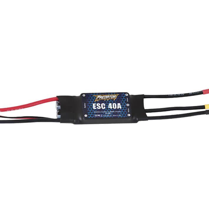 image FMS 40A ESC- SPECIAL FOR 64MM RAFALE(WITH 260MM INPUT CABLE, - Image 1