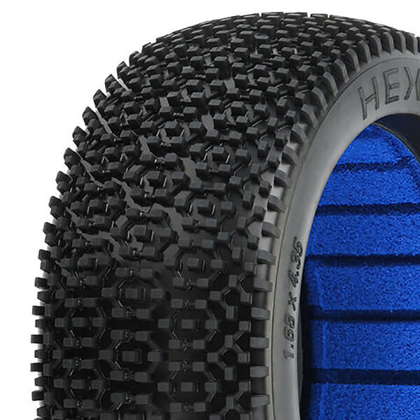 image PROLINE 'HEX SHOT' M3 SOFT 1/8 BUGGY TYRES W/CLOSED CELL - Image 1