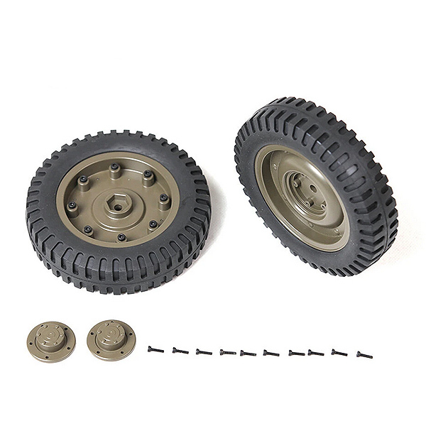 image ROC HOBBY 1:6 1941 MB SCALER REAR WHEELS ASSEMBLY (1 Pair) - Image 1
