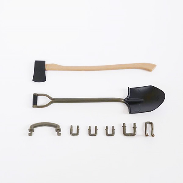 image ROC HOBBY 1:12 1941 WILLYS MB AXE AND SHOVEL SET - Image 1