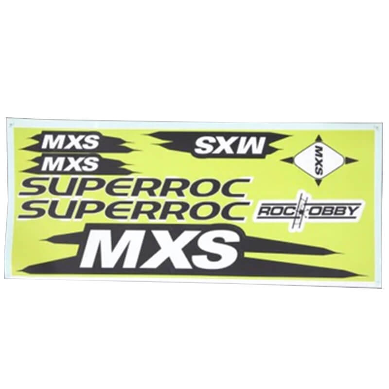 image ROC HOBBY MXS V2 DECAL SHEET - Image 1