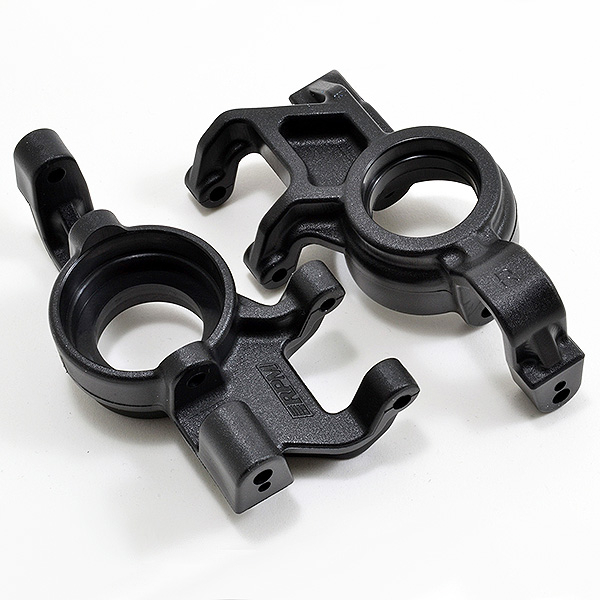 image RPM TRAXXAS X-MAXX OVERSIZED FRONT AXLE CARRIERS BLACK - Image 1