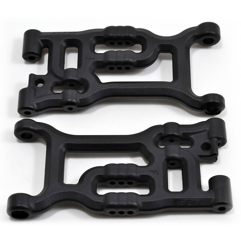 image RPM FRONT A-ARMS LOSI TENACITY U4 LASERNUT BLACK - Image 1