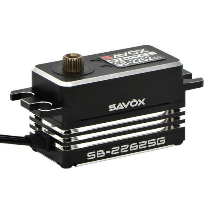 SAVOX LOW PROFILE BRUSHLESS HI-TORQUE DIGI SERVO 18KG/0.10s@6.0V - BLACK - Image 1