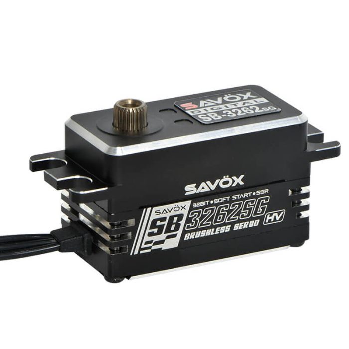 SAVOX HV LOW PROFILE BRUSHLESS CNC SERVO 28KG/0.08s@7.4V - Image 1